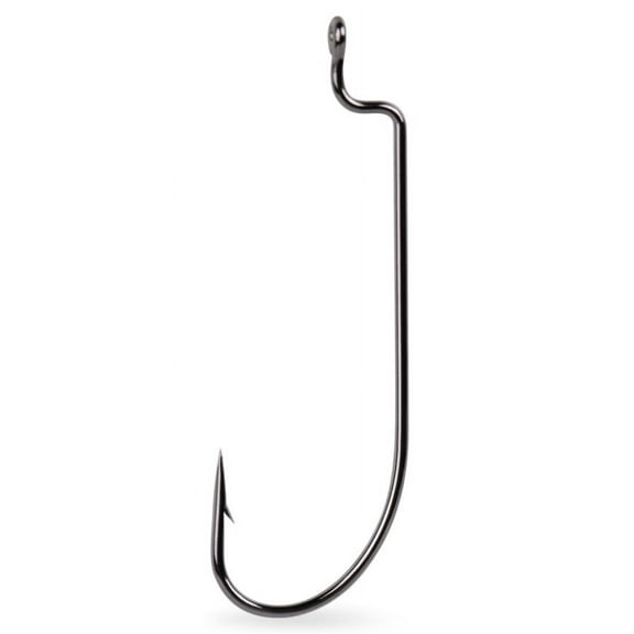 Mustad Offset Sproat Worm Hook (Black Nickel) - Size: 3/0 5pc