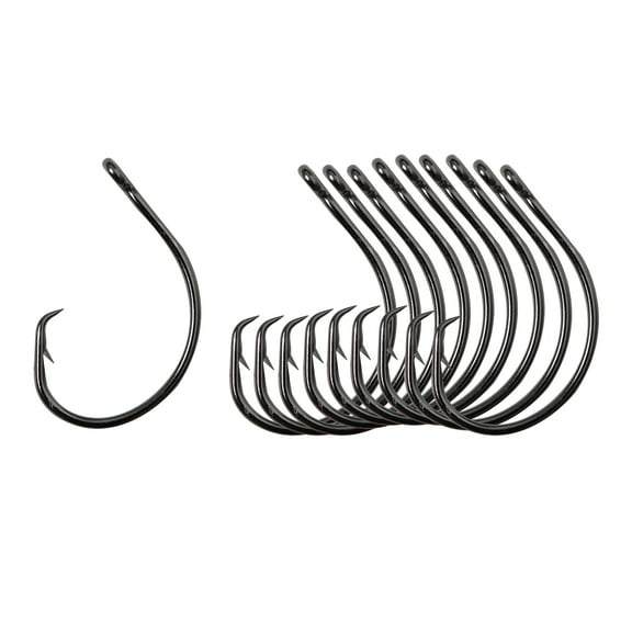 Mustad Pro Pack Croaker Hook (Black Nickel) - Size: 3/0 32pc