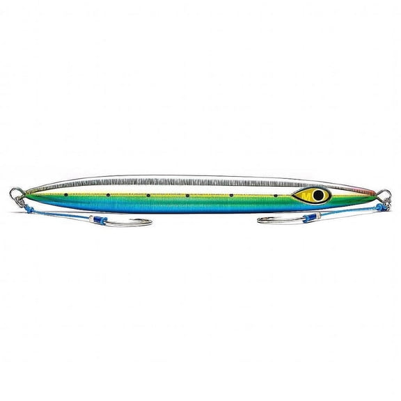 Mustad Rip Roller Slow Fall Jig MJIG04 Sardine Glitter, 19oz | 500g Jigs