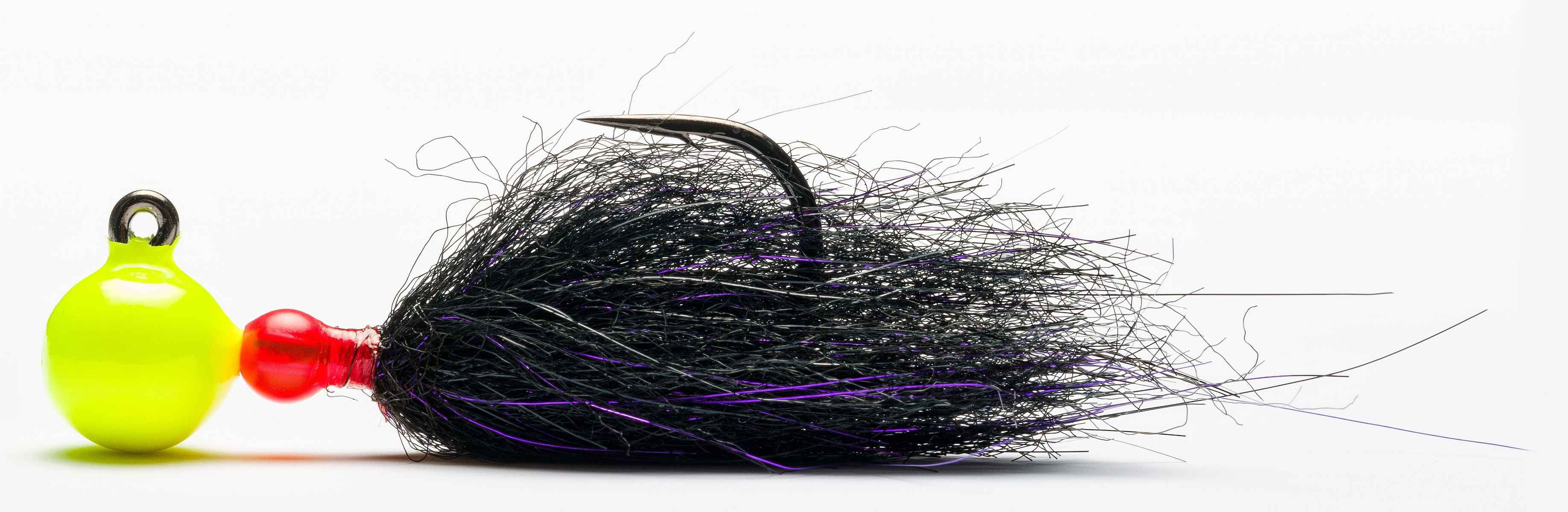 Mustad Sink It Series Jig - 1/16 Oz Black-Anadro Purple Fishing Lure