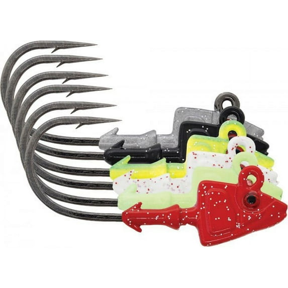 Mustad SD824 Shad/Darter Jig Head, 2X Strong, 3D Eyes - 2 Per Pack