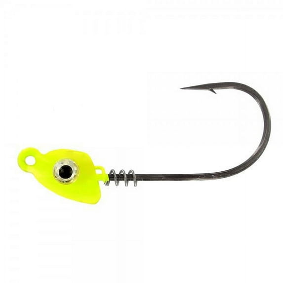 Mustad SPR886-38-CH-3 Spring Lock Jig Head, 3/8OZ, 4/0 Hook