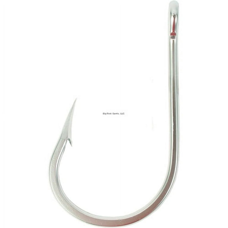 Mustad Southern And Tuna Hook, Size 8/0, Forged, Knife Edge Point, Ringed  Eye, Salt Water, Stainless Steel, 10 Per Pack 