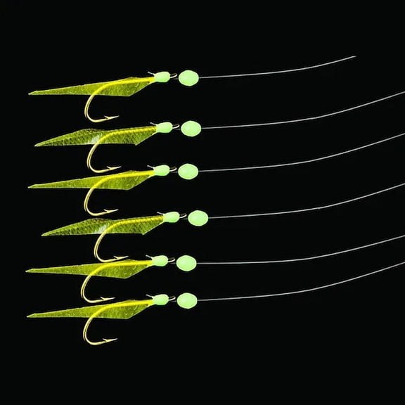 Mustad USR02 UP Fluorocarbon Sabiki Rig, GOLD FISH SKIN 1 Per Pack
