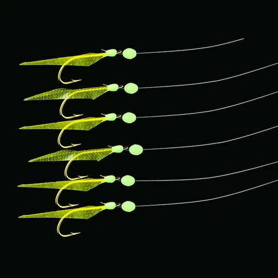 Mustad USR07 UP Fluorocarbon Sabiki Rig, Red Fish Skin 1 Per Pack