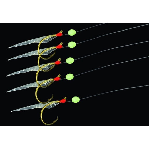 Mustad USR11-LBR-10-1 UltraPoint Fluorocarbon Sabiki Rig Luminous