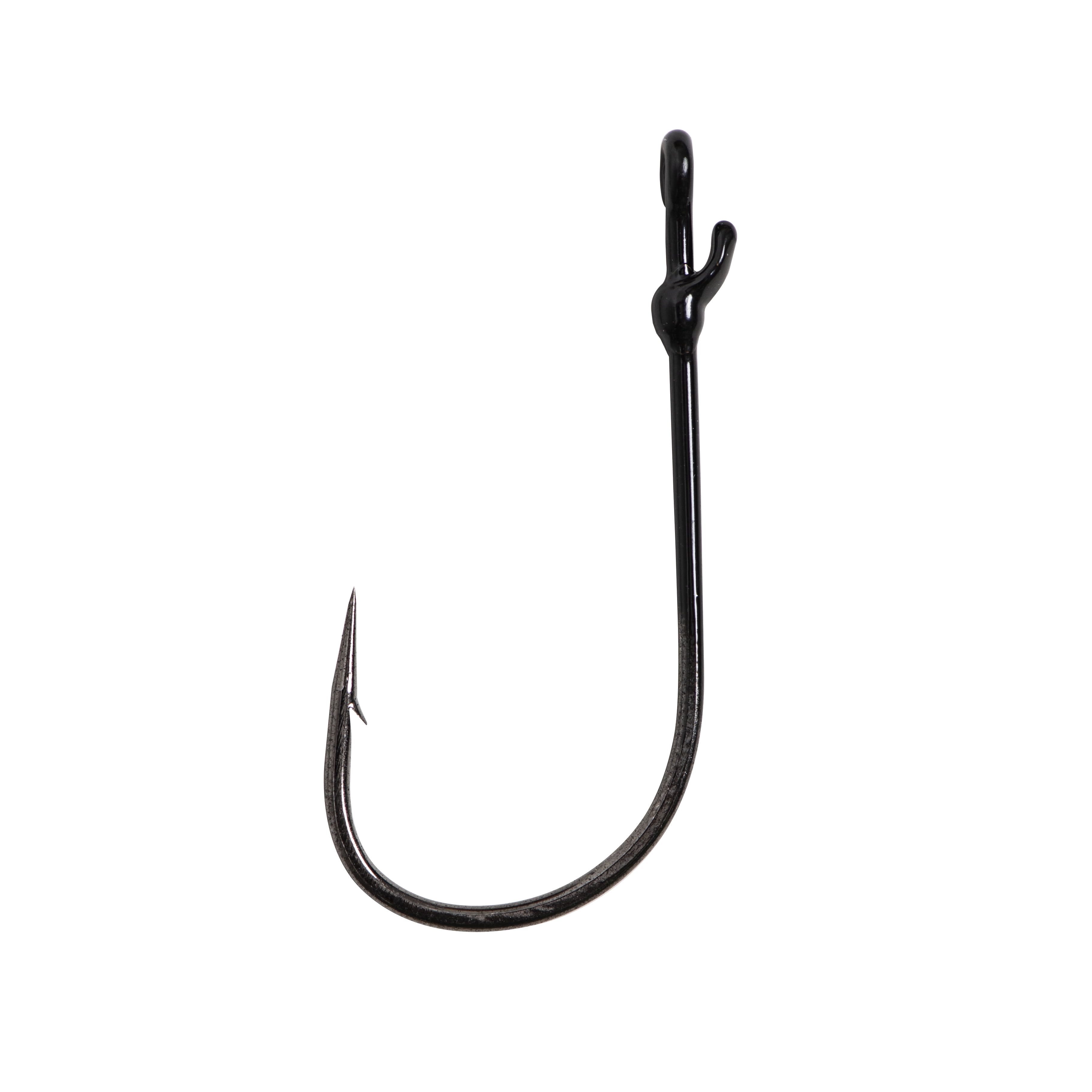 Mustad Weedless Wide Gap Hook (Black Nickel) - Size: 4/0 2pc