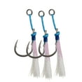 thumbnail image 1 of Mustad Vertical Jig Assist Hook (Pink Flash) - Size: 7/0 2pc, 1 of 3