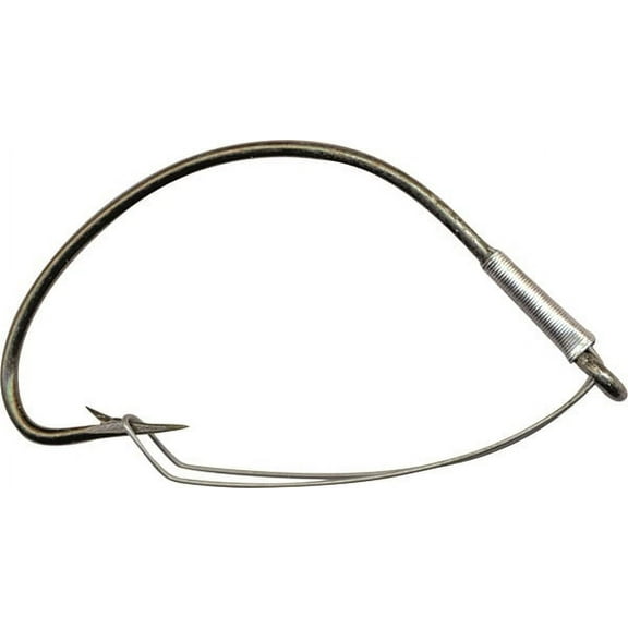 Mustad Weedless Wide Gap Hook (Black Nickel) - Size: 2/0 2pc