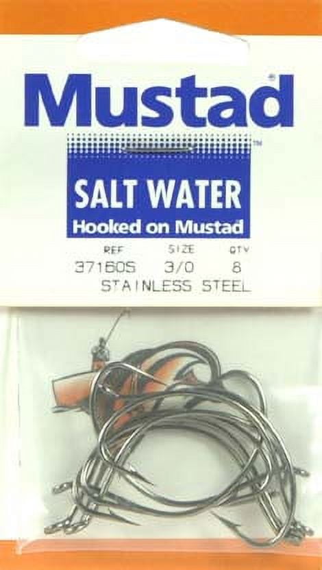 Mustad Wide Gap Croaker Hook - 3/0 (Stainless Steel)