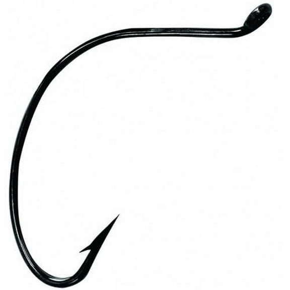 Mustad Wide Gap Hook - Size: 4/0 (Black Nickel) 8pc