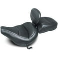 thumbnail image 1 of Mustang 18-21 Harley Heritage Classic Standard Deluxe Touring Solo Seat w/Driver Backrest - Black, 1 of 9
