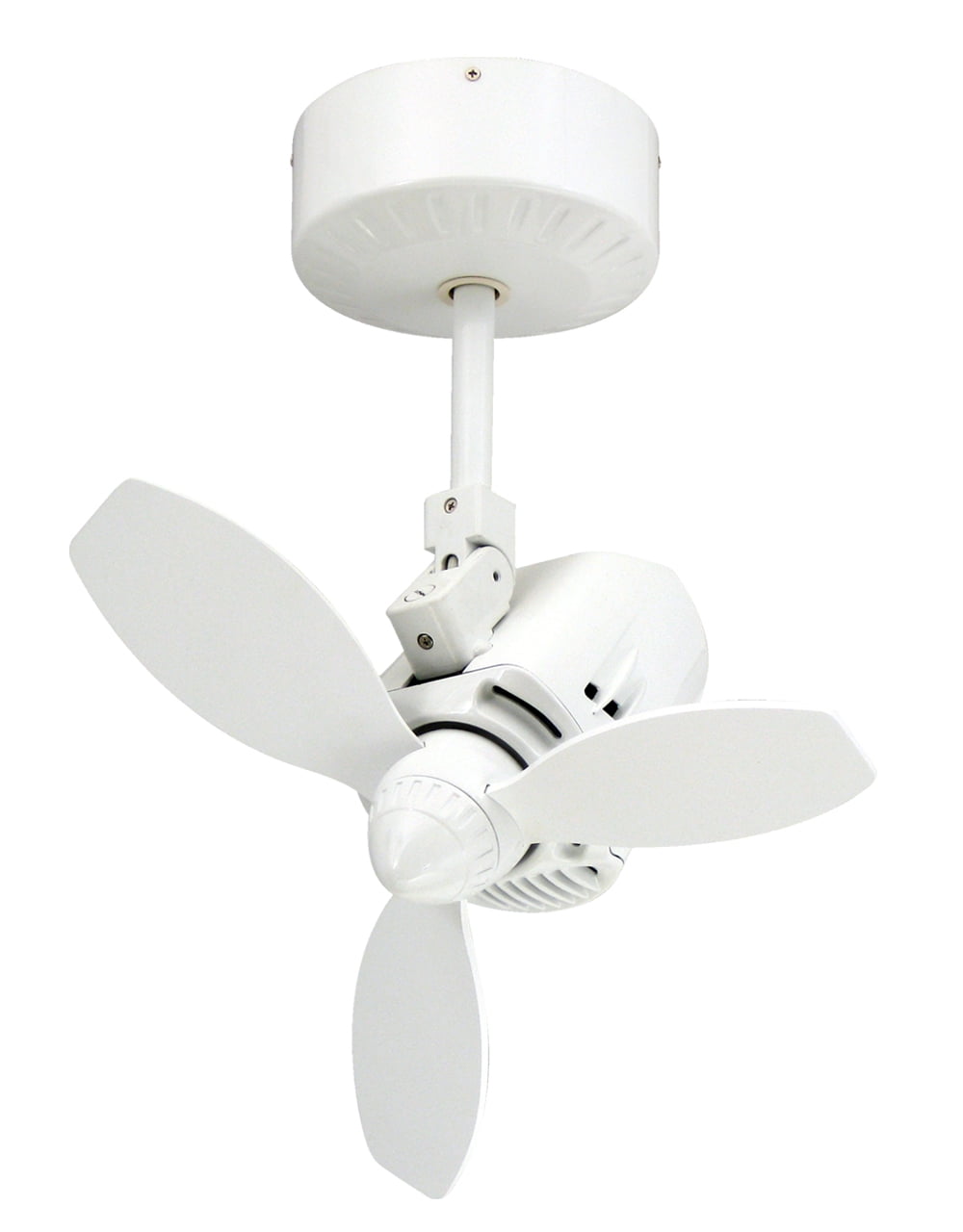Pure White 18'' Oscillating Ceiling Fan with Remote