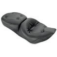 thumbnail image 1 of Mustang 1-Piece Ultra Touring Regal Seat for Harley Road King/Road Glide - Black Vinyl, 18" Wide (75465), 1 of 3