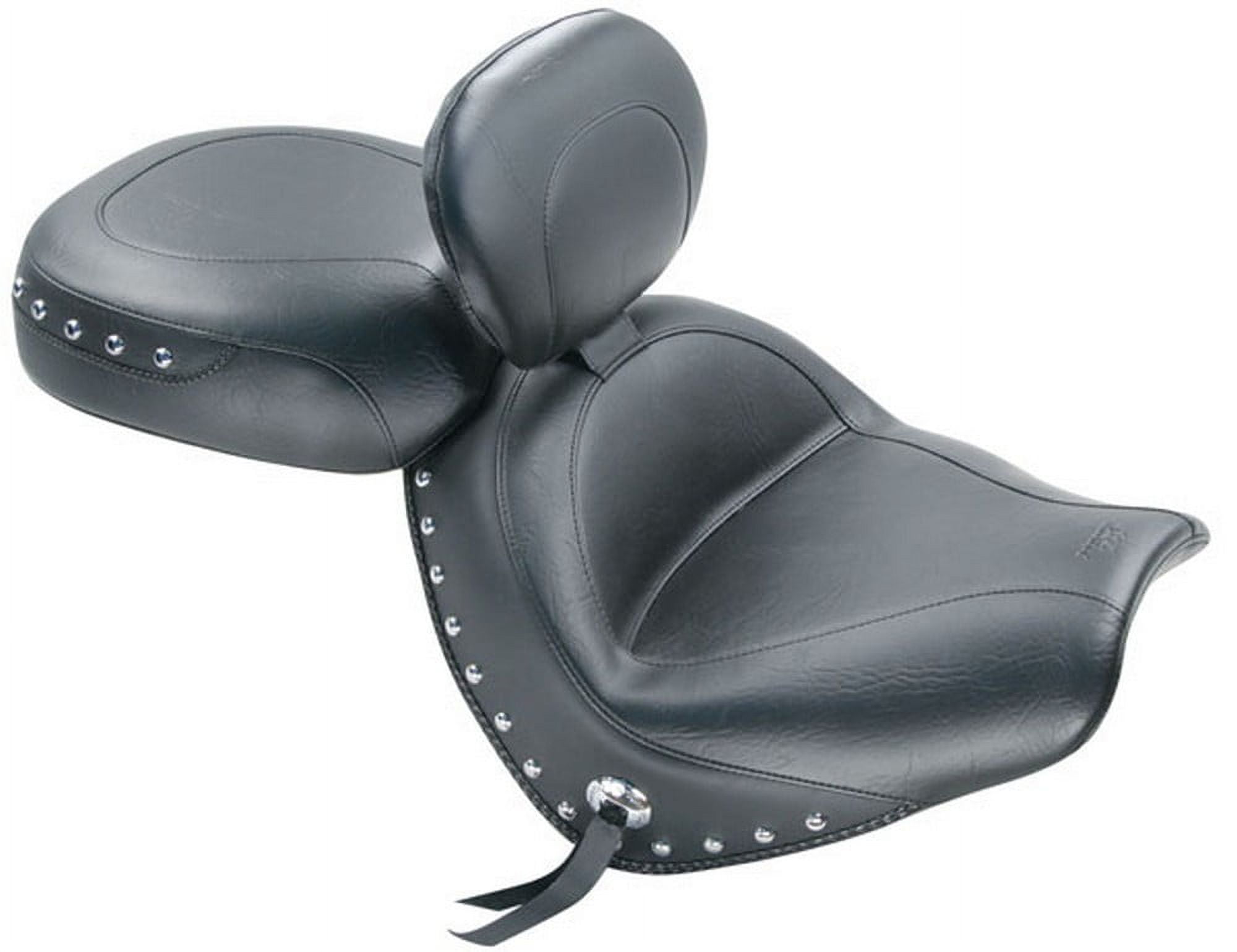 Mustang 2-Piece Wide Touring Seat w/Driver Backrest Studded (79560)