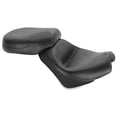 thumbnail image 1 of Mustang 2-Piece Wide Vintage Black Motorcycle Touring Seat (75921), 1 of 3