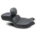 thumbnail image 1 of Mustang 20-22 Indian Challenger Standard Touring 1PC Seat w/Driver Backrest - Black, 1 of 1