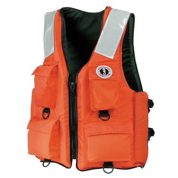 Mustang Survival Classic Industrial Vest with 4 Pockets & Solas Reflective Tape