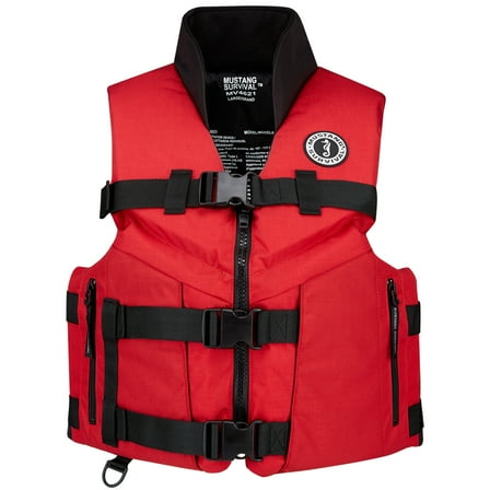 Mustang Survival Accel 100 Fishing Life Jacket Red/Black Large Gen1