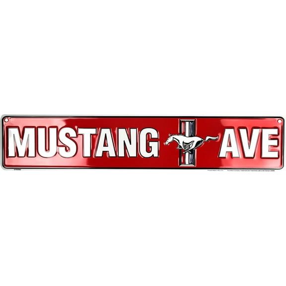 Hangtime MUSTANG AVE 5x24 Street Sign