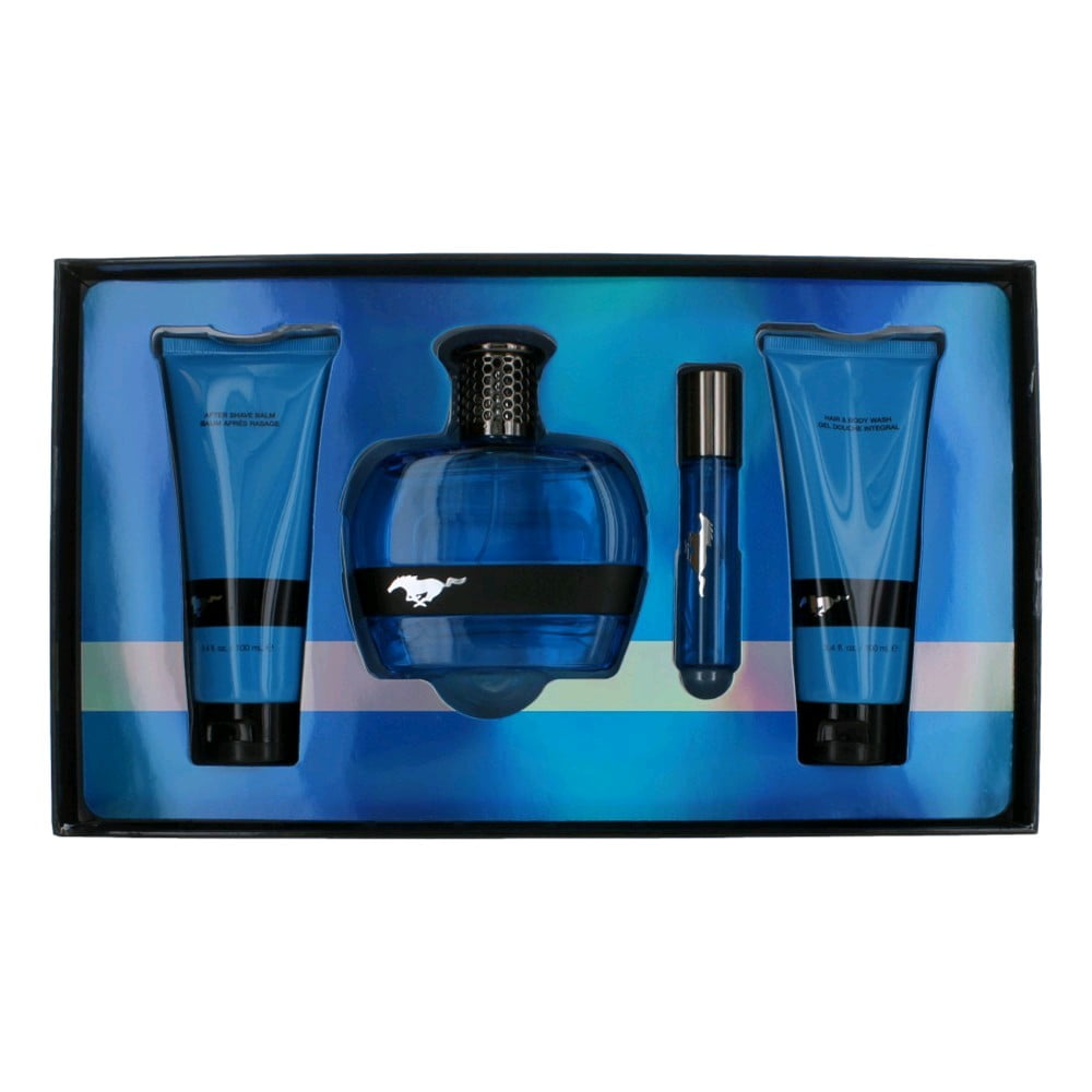 レクトヴァーソ マン アブソリュート ムスク / ブルー アトル セット Mustang Blue by Mustang, 4 Piece Gift Set for Men - Walmart.com