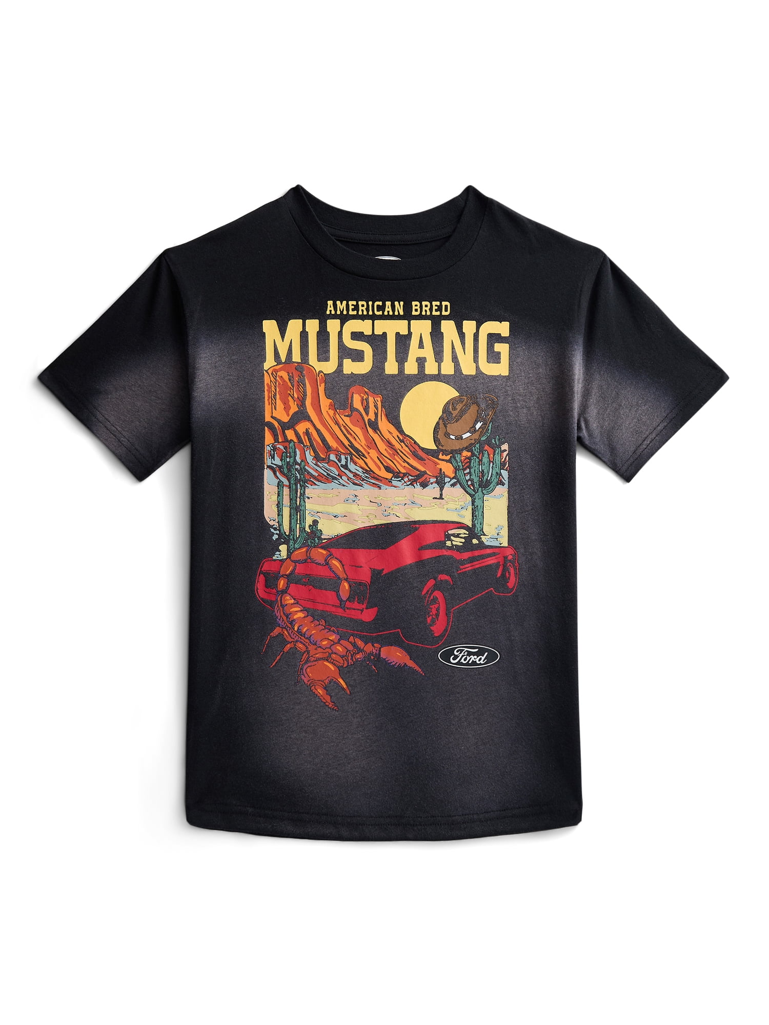 Mustang Boys Graphic Tee with Short Sleeves, Sizes 4-18