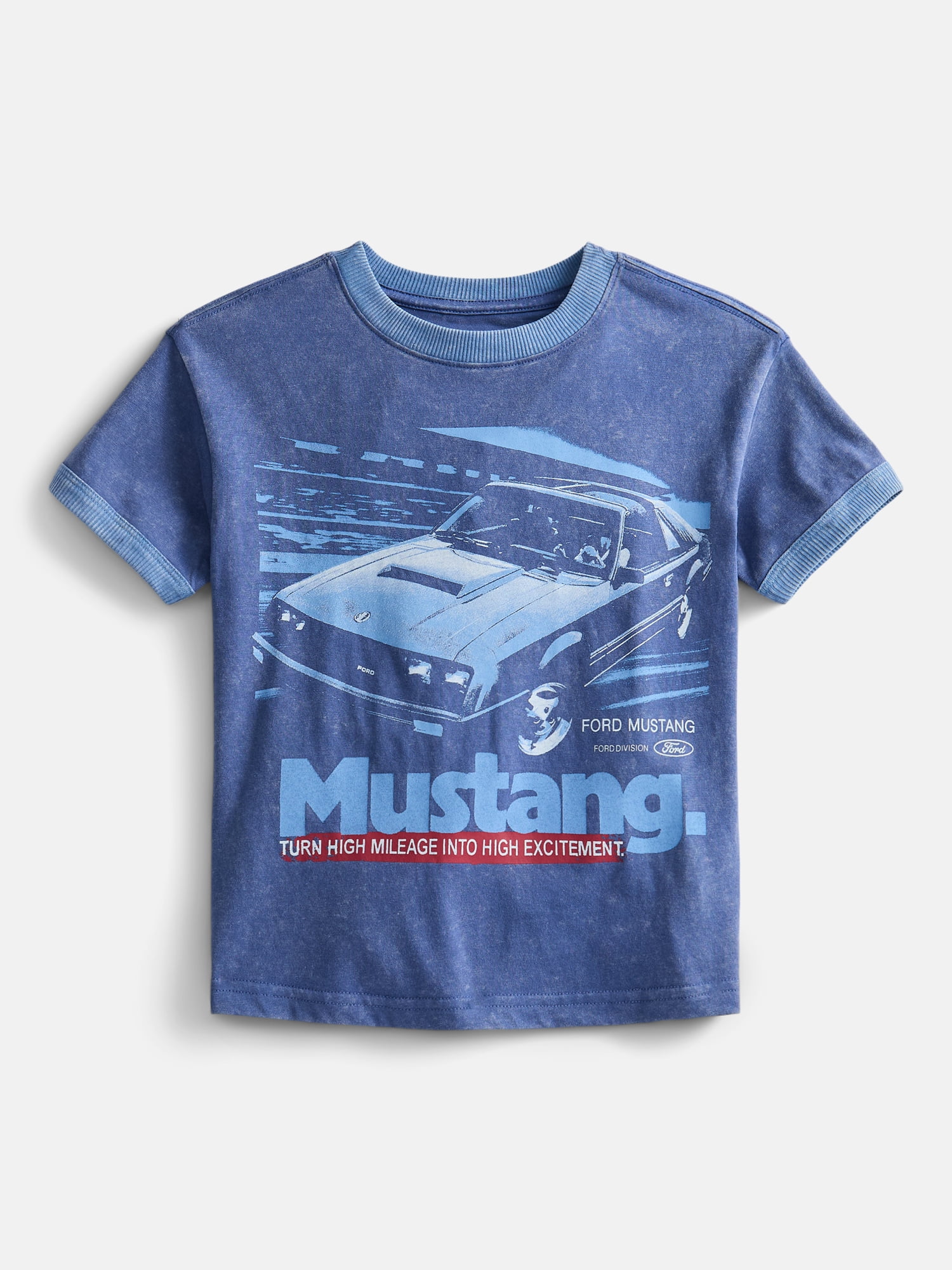 Mustang Boys Graphic Tee with Short Sleeves, Sizes 4-18