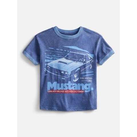 Mustang Boys Graphic Tee with Short Sleeves, Sizes 4-18