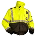 thumbnail image 1 of Mustang ANSI High Vis Flotation Bomber Jacket - Fluorescent Yellow/Green/Black - Small, 1 of 1