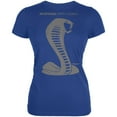 thumbnail image 1 of Mustang Cobra Logo 50 Years Juniors Soft T Shirt Royal MD, 1 of 2