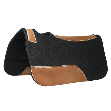 Mustang Contoured Wool Pony Pad with Top Grain Wear Leathers