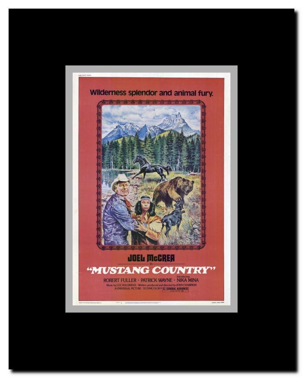 Mustang Country Framed Movie Poster