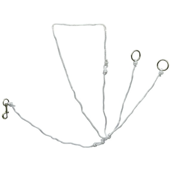 Mustang String Martingale White Poly