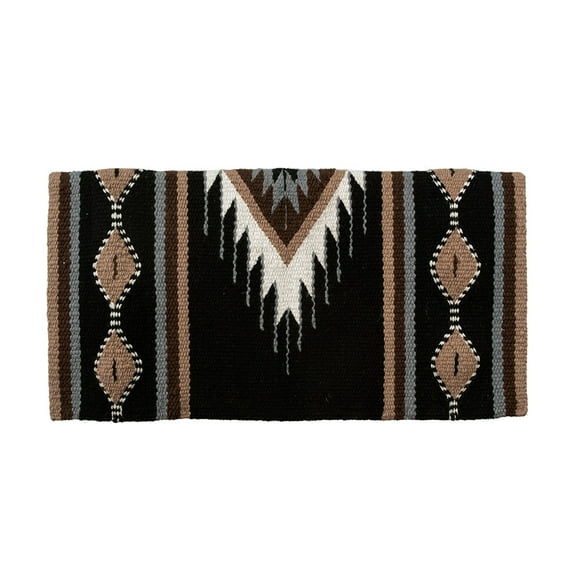Mustang  Del Rio Saddle Blanket Black/Tan 36X34