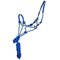 thumbnail image 1 of Mustang Easy-on Horse Rope Halter | with 8 Foot Lead | Red, 1 of 3