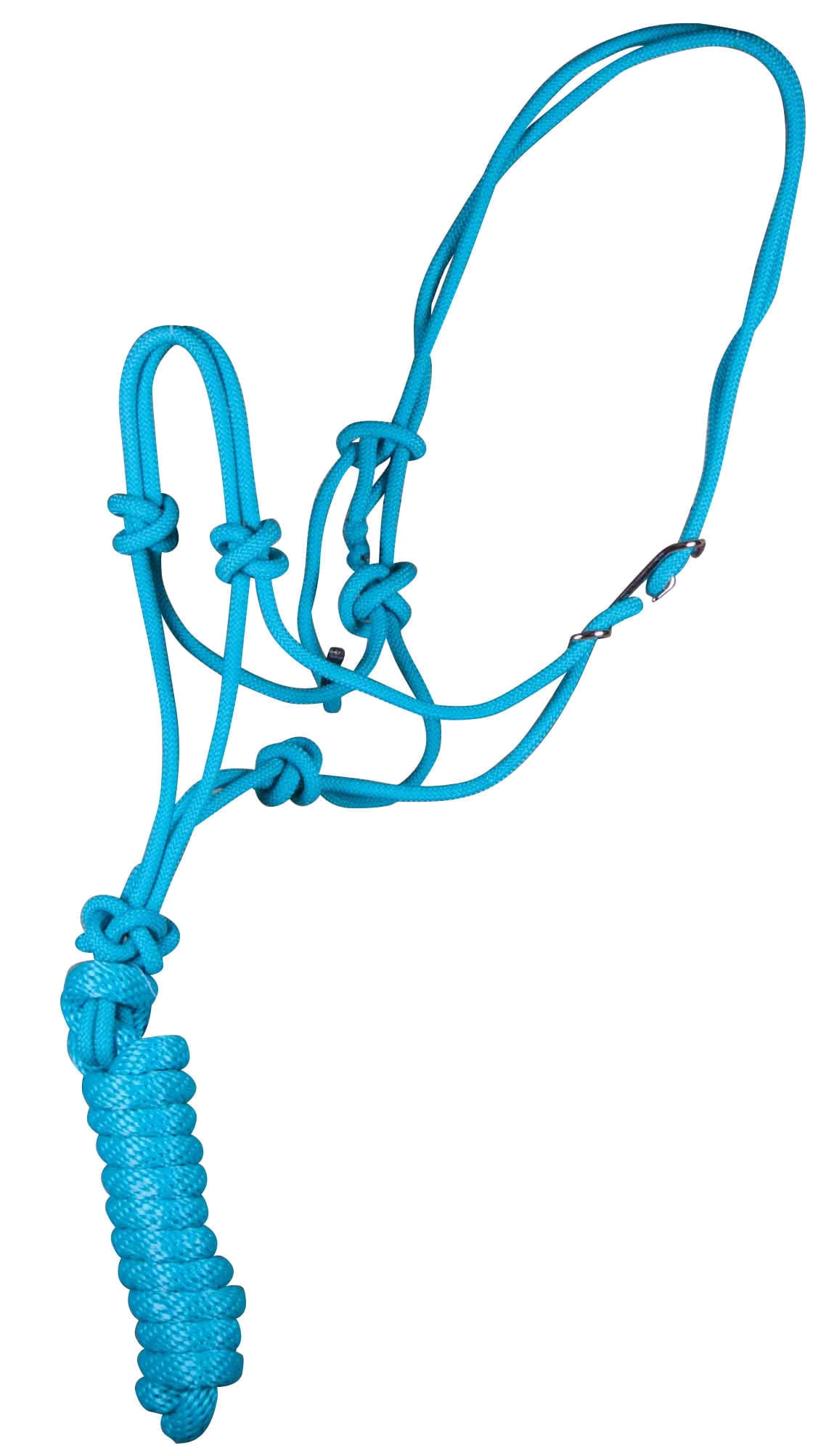 Mustang Easy-on Horse Rope Halter | with 8 Foot Lead | Turquoise ...