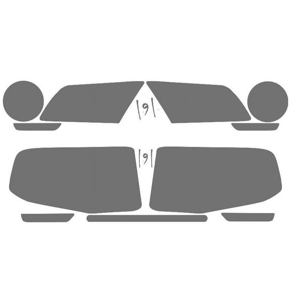 Mustang GT Pre-Cut Vinyl Overlay Complete Headlight and Taillight Plus Tint (2010 2011 2012) Light