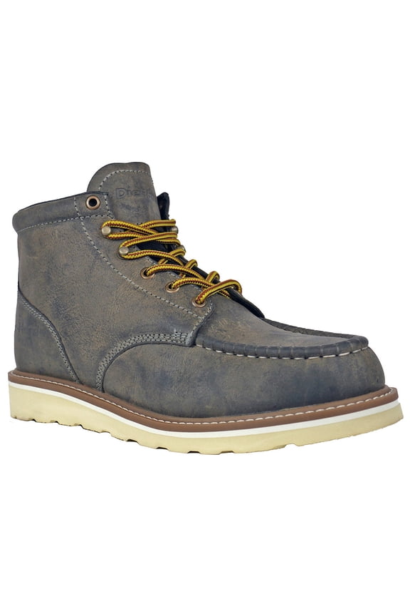 Men’s Soft Toe Wedge Work Boot Slip Resistant EH Mustang Grey