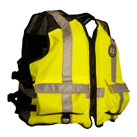 Mustang High Visibility Industrial Mesh Vest - Fl... [MV1254T3-239-XXL/XXXL-216]