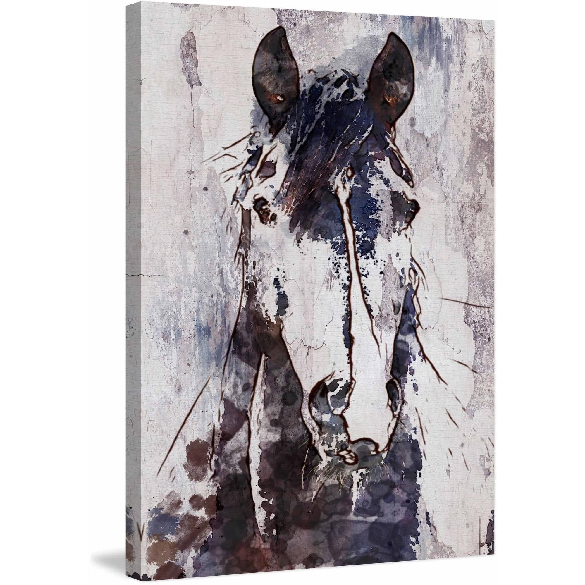 "Mustang Horse" by Irena Orlov Painting Print on Wrapped Canvas