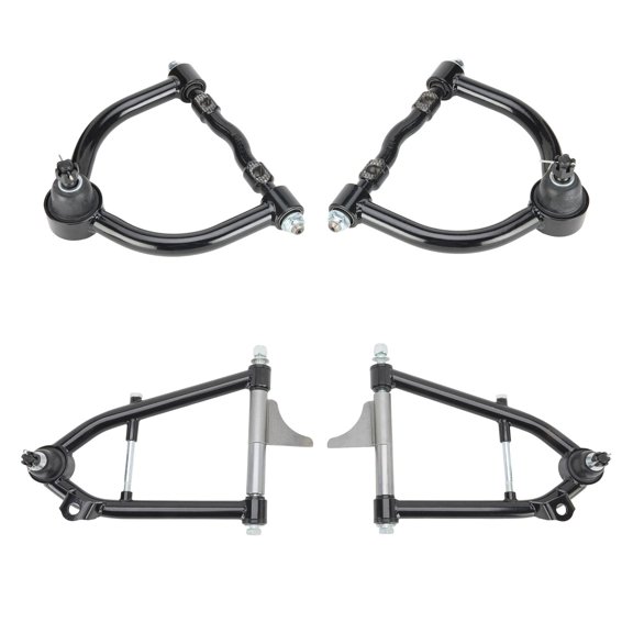 Mustang II Black Stock Width Upper/ Lower Tubular Control Arm Kit