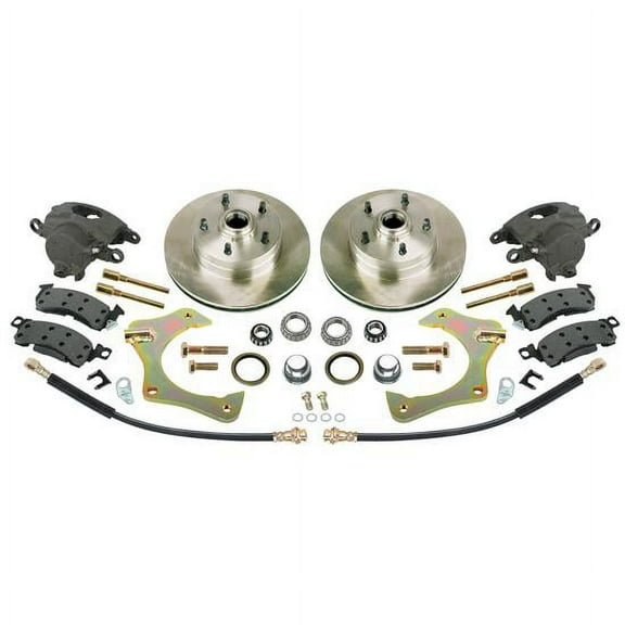 Mustang II Complete 11 In Front Disc Brake Kit, 5 x 4-3/4 GM BP