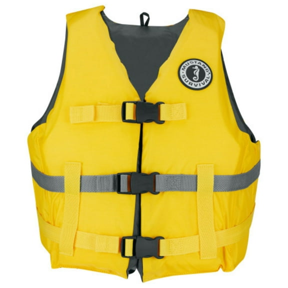 Open Box Mustang Livery Foam Vest - Yellow - XS/Small [MV701DMS-25-XS/S-216]