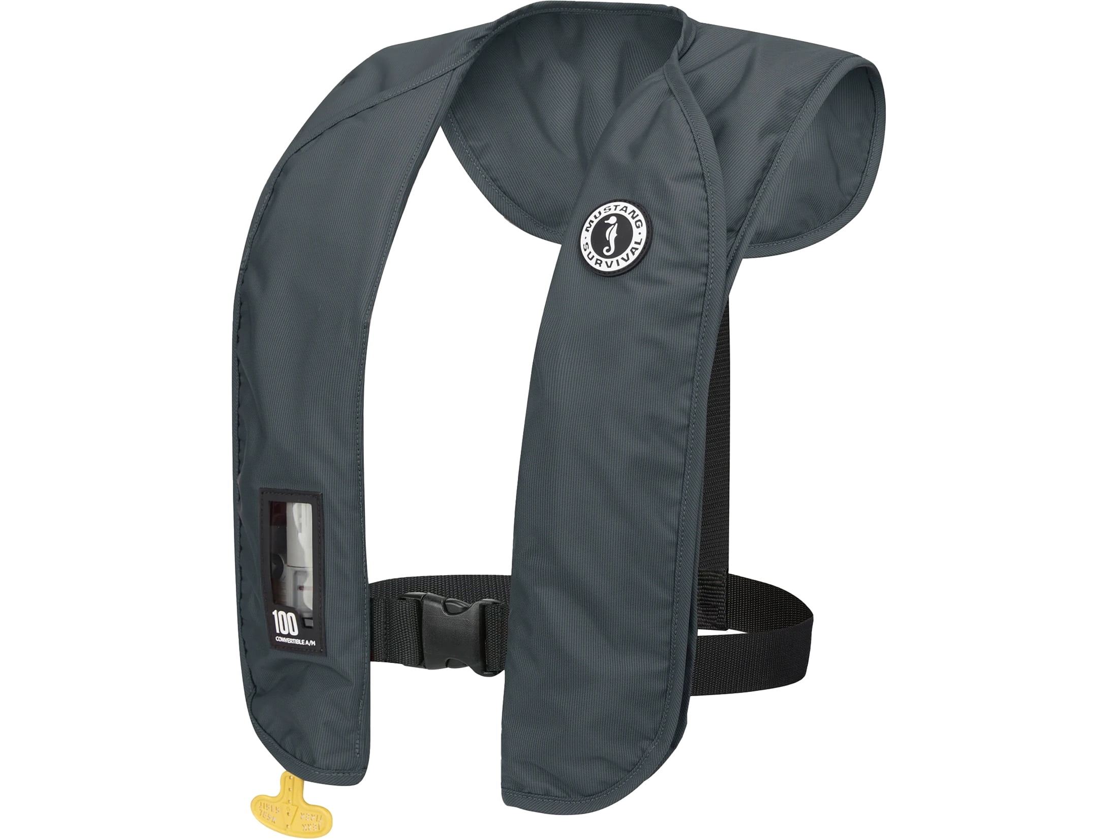 Mustang Survival MIT 100 Convertible A/M Inflatable Life Jacket Admiral Gray