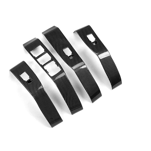 Mustang Mach-E Window Switch Cover Trim, Carbon Fiber, 2021-2024