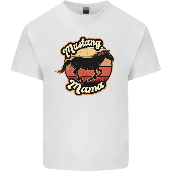 Mustang Mama for an Equestrian and Horse and Mother's and Day and Unisex T-Shirt, up to size 5xl