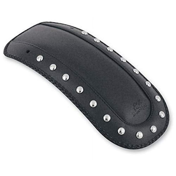 Mustang Motorcycle Felt-backed to protect paint Unique fender bibs with Chrome studs, Black