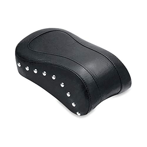 Mustang Touring Passenger Seat (Black/Chrome Studded) for 08-20 Harley FLHX