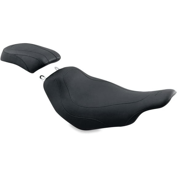 Mustang Motorcycle Seat 76457, Black, Replacement Seat
