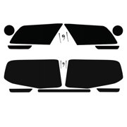 Mustang Non-GT Pre-Cut Vinyl Overlay Complete Headlight and Taillight Plus Tint 2010 2011 2012 Dark